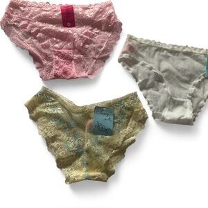 Bundle of 3 underwear size small coquette feminine lingerie pantie